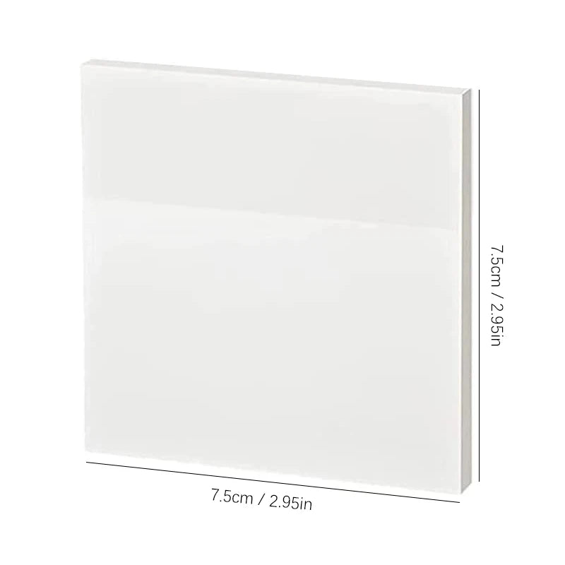 50 Sheets Transparent Sticky Notes – Waterproof Message & Signature Stickers for Notebooks