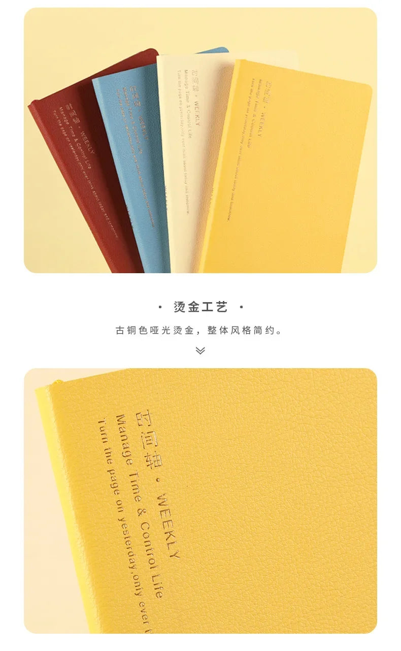 Kinbor Weekly Planner Notebook – Undated Daily & Monthly Agenda Journa