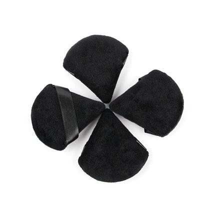 SHIDISHANGPIN Triangle Velvet Powder Puff – Reusable Face Cosmetic Sponge, Mini Cotton Makeup Puff for Foundation, Eyeshadow, and Beauty Tools (1/2/3/6pcs)